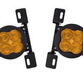 Комплект противотуманных янтарных LED-фар SS3 SAE Max MR с кронштейнами