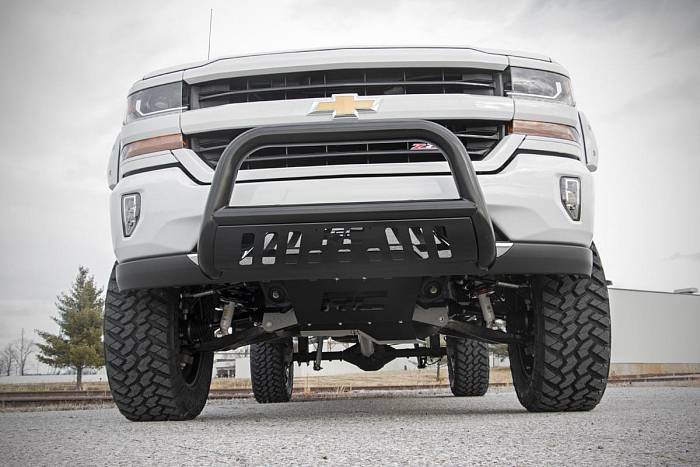 Защита бампера из нержавеющей стали с черным покрытием для Chevrolet  Avalanche 1500 4WD