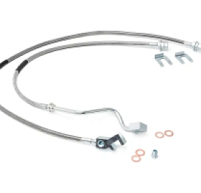 Передние армированные тормозные шланги для подвески с лифтом 4-8''