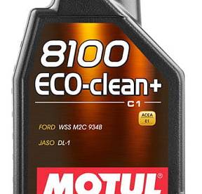 1 л MOTUL 8100 ECO-CLEAN+ 5W-30 для бензиновых и дизельных двигателей стандарта ЕВРО IV и ЕВРО V