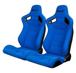 Спортивные сиденья анатомические серии Elite Series Sport Seats - Blue Cloth (Black Stitching)