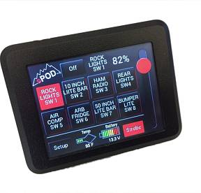 JK Swicth Panel 8 Circuit Source SE W/Touchscreen 07-17 Wrangler JK sPOD