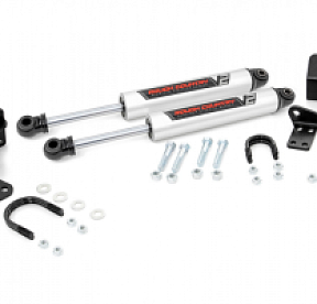 Рулевой демпфер двойной V2 для Jeep Wrangler JK  2007-18 