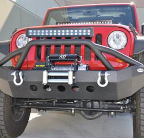 Steel Mid Front Bumper 06 07-14 Jeep Wranglers