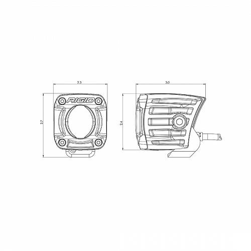 Комплект LED-модулей Rigid Revolve с белой подсветкой, дальний свет