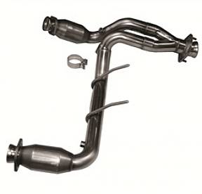 Приемная труба Y-Pipe с High Flow кат. для Mustang V6 4.0L, 2005-2010, 2.5'' x 2.5''