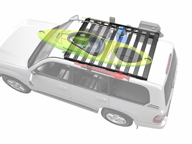 Багажник на крышу Slimline II для Toyota Land Cruiser 100/LEXUS LX470 - от Front Runner