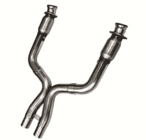 Приемные трубы X-Pipe с кат. Green для Ford Shelby GT500, 2011-2014, 3'' x 2.75''