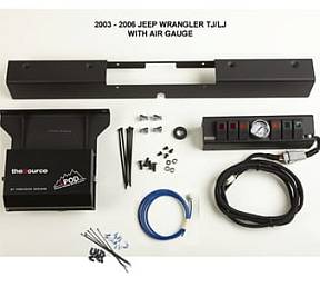 TJ Switch Panel 6 Switch W/Air Gauge 03-06 Wrangler TJ Red sPOD
