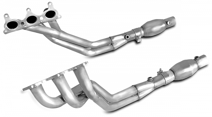 Выпускные коллекторы 1-3/4"×2-1/2'', короткие без катализаторов для Camaro V6, 2010-11