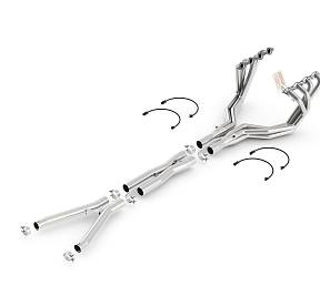 Выпускной коллектор длиннотрубный Corvette C6 V8-6.0L/6.2L - 2.75" x 1.75"