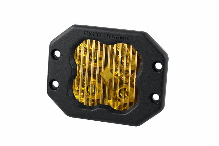 Врезной желтый LED-модуль SS3 Sport с янтарной подсветкой, водительский свет