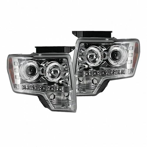 Фары головного света для Ford F150|RAPTOR 09-14  - Clear / Chrome