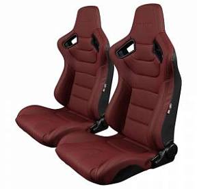 Спортивные сиденья анатомические серии Elite  - Maroon Leatherette