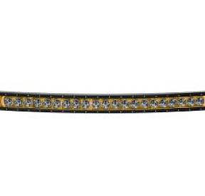 Изогнутая LED-фара RIGID Radiance Curved 40″ с желтой подсветкой