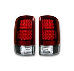 Chevy & GMC Tahoe, Yukon, Suburban, Denali 00-06 LED TAIL LIGHTS - Red lens