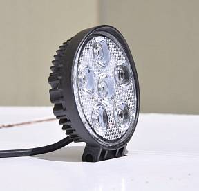 5" Round Off Road Light 18W Spot 3W LED Black