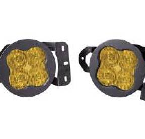 Комплект противотуманных янтарных LED-фар SS3 Sport MS с кронштейнами