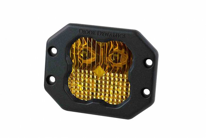 Врезной желтый LED-модуль SS3 Sport с янтарной подсветкой, комбинированный свет