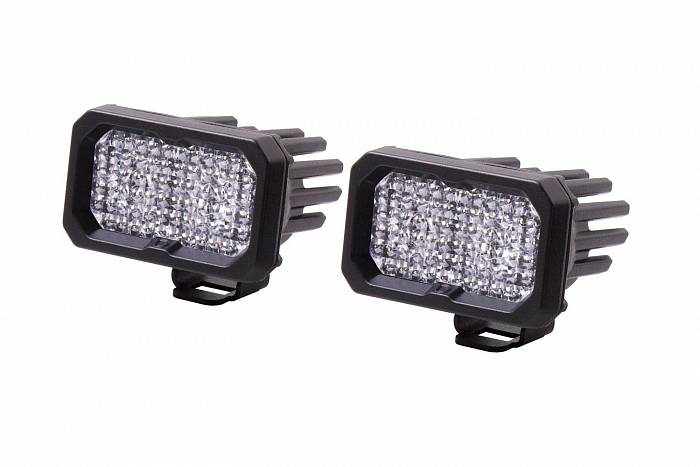 LED-фары SS2 Pro с красной подсветкой, рабочий свет