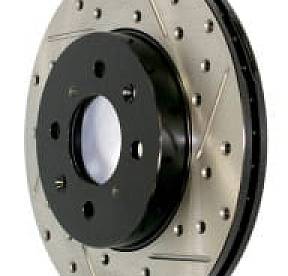 Тормозной диск слотироанный с перфорацией задний для Toyota LC-200 левый