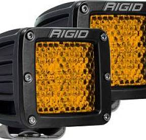 Задние янтарные LED-фары Rigid D-Серия