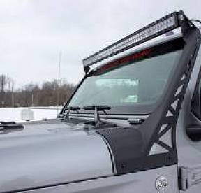 Крепежный комплект на рамку лобового стекла для фар RIGID 50″ для JEEP Wrangler JL 