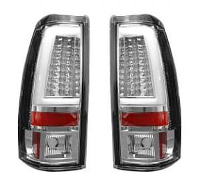 Chevy Silverado & GMC Sierra 99-07 (Fits 2007 "Classic" Body Style Only) OLED TAIL LIGHTS - Clear Lens