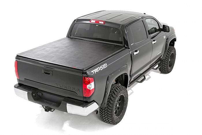 Крышка кузова мягкая трёхсекционная виниловая для Toyota Tundra 2014-2018
