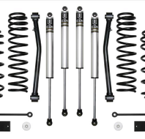 Комплект лифт подвески +2.5'' Jeep Wrangler JLU 2018-24 уровень 2