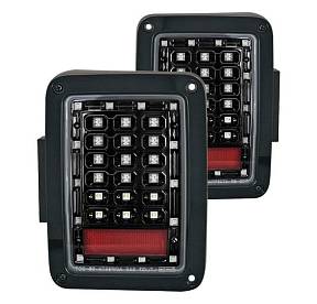 Комплект из двух светодиодных задних фонарей для JEEP WRANGLER JK (Джип Рэнглер JK) 2007 -