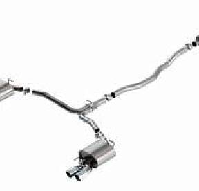 Выхлопная система Borla S-Type для Toyota Camry XSE  2018-2024, хромированные наконечники