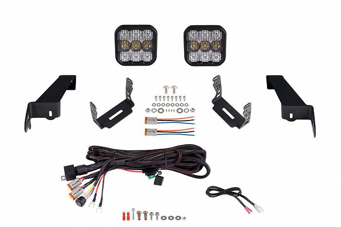 Комплект LED-модулей SS5 Pro CrossLink на бампер Jeep Wrangler, Combo