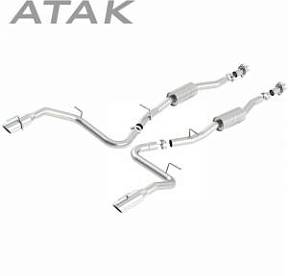 Выхлопная система CAT BACK (76мм, 3″) для Mustang GT V8-5.0 - звук ATAK