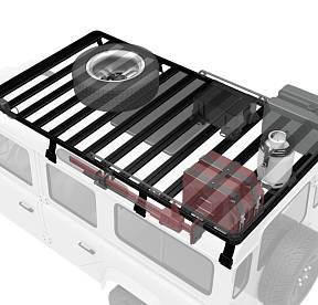 Land Rover Defender 110 Slimline II Roof Rack Kit / Tall - by Front Runner
