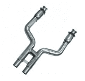 Приемные трубы H-Pipe для Ford Shelby GT500 с High Flow кат., 3'' x 2.75''