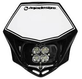 Светодиодная фара (DC) Squadron Pro для гоночных мотоциклов, черный обтекатель