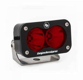 LED Work Light Red Lens Spot Pattern S2 Pro Baja Designs