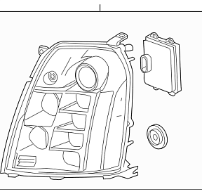 LED фара головного света Cadillac Escalade 2007-2014 