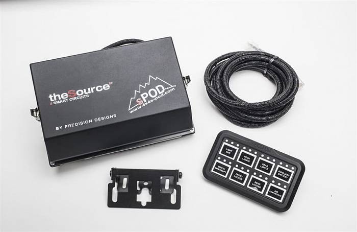 JK Switch Panel 8 Circuit Source SE System HD 07-17 Wrangler JK sPOD
