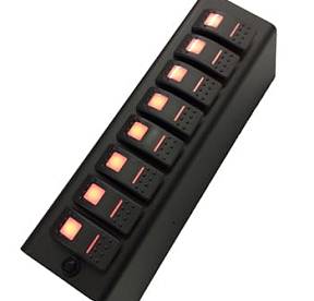 JK Add On Switch Panel For 8 Circuit SE System 07-08 Wrangler JK Amber sPOD