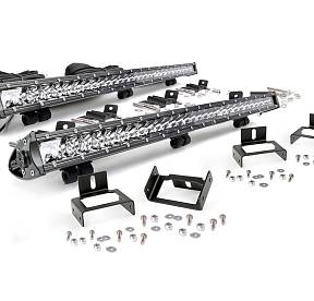 Однорядная LED балка 30'' серии Chrome CREE для бампера FORD F250 Super Duty 4WD/2WD  2011-16 (2 штуки)