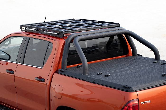 Экспедиционный багажник Raizer-T для Toyota Hilux Revo 2007+, покрытие Raptor