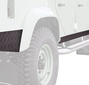 Защита порогов Land Rover Defender 110 Sill Protector / чёрная - by Front Runner