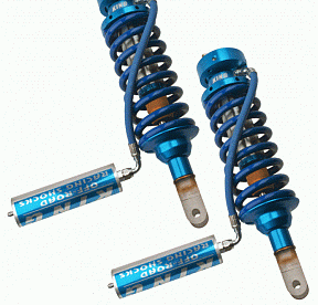 Стойки KING передние для DODGE RAM 1500 4WD 10+  2,5", с резервуаром на гибком соединении