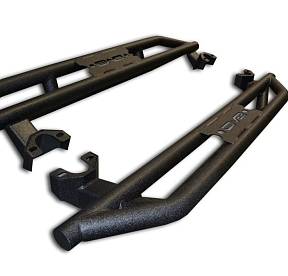 2 Door Steel Rock Guard/Sliders Black for 2007-2017 Jeep Wranglers