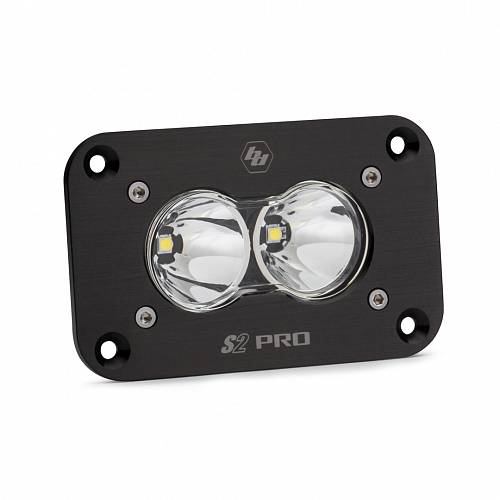 Врезная светодиодная фара в черном корпусе (Spot) серии S2 Pro