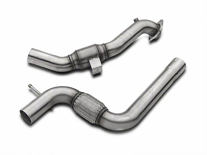 Выпускные трубы 3'' с кат. для Mustang EcoBoost  2.3L V4