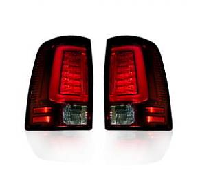 Dodge 09-14 RAM 1500 & 10-14 RAM 2500/3500 OLED TAIL LIGHTS (Replaces Factory OEM Halogen Tail Lights) - Red Lens