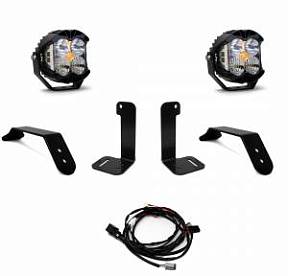 Baja Designs - Комплект LED фар LP4 для бампера Jeep Wrangler JL, с тумблерным переключателем